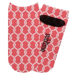 Linked Rope Adult Ankle Socks (Personalized)