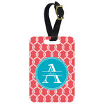 Linked Rope Metal Luggage Tag w/ Name and Initial