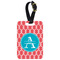 Linked Rope Metal Luggage Tag w/ Name and Initial