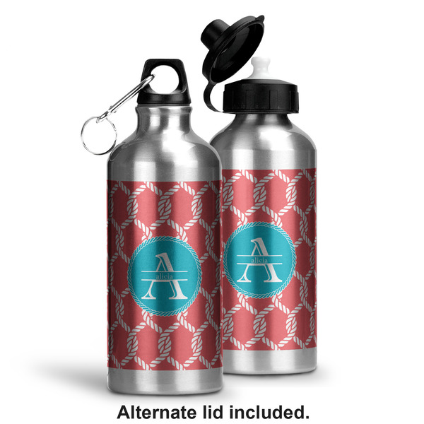 Linked Rope Aluminum Water Bottle - Alternate lid options