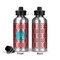 Linked Rope Aluminum Water Bottle - Front and Back
