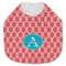 Linked Rope Jersey Knit Baby Bib w/ Name and Initial