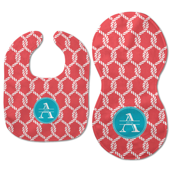 Linked Rope Baby Bib & Burp Set - Approval (new bib & burp)