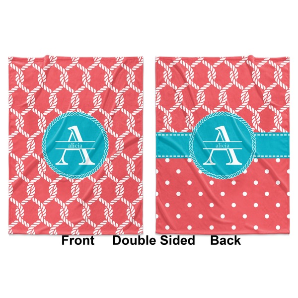 Linked Rope Baby Blanket (Double Sided - Printed Front and Back)
