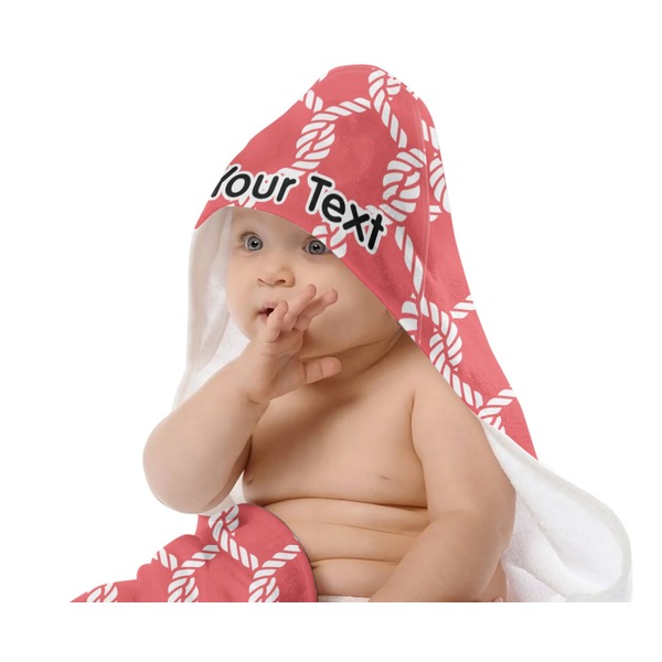 Linked Rope Baby Hooded Towel on Child