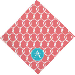 Linked Rope Dog Bandana Scarf w/ Name and Initial