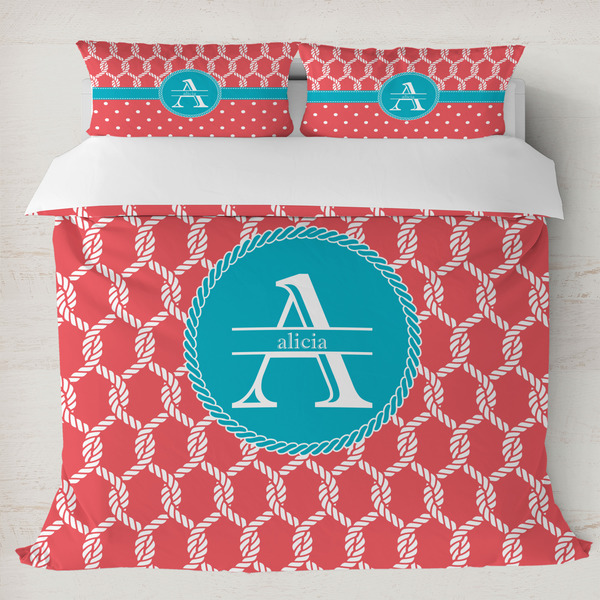 Custom Linked Rope Duvet Cover Set - King (Personalized)