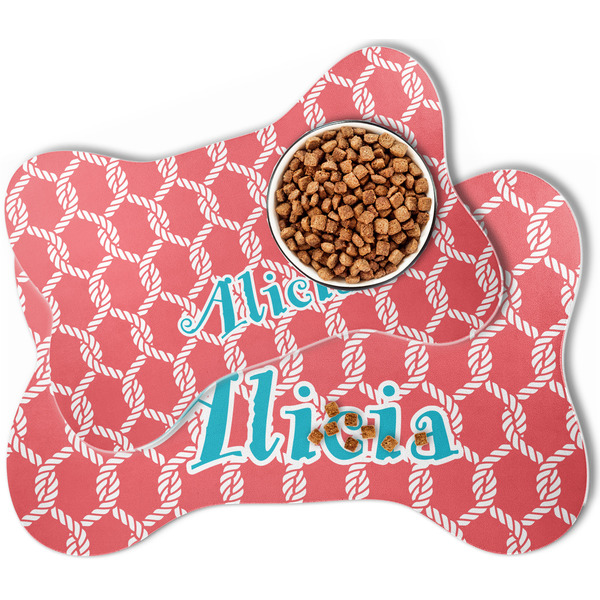 Linked Rope Bone Shaped Dog Mats - MAIN