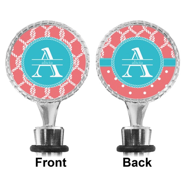 Linked Rope Bottle Stopper - Front and Back