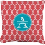 Linked Rope Faux-Linen Throw Pillow 16" (Personalized)