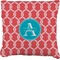 Linked Rope Faux-Linen Throw Pillow 20" (Personalized)
