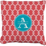 Linked Rope Faux-Linen Throw Pillow 26" (Personalized)