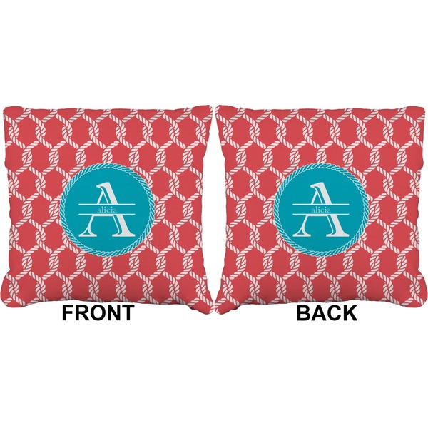 Linked Rope Burlap Pillow Approval