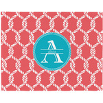 Linked Rope Woven Fabric Placemat - Twill w/ Name and Initial