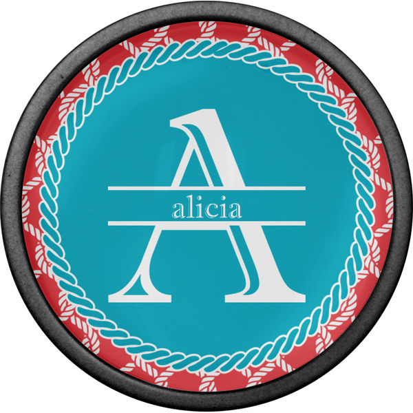 Linked Rope Cabinet Knob - Black - Front