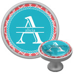Linked Rope Cabinet Knob (Silver) (Personalized)