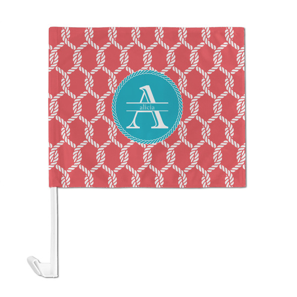 Linked Rope Car Flag - Large - FRONT