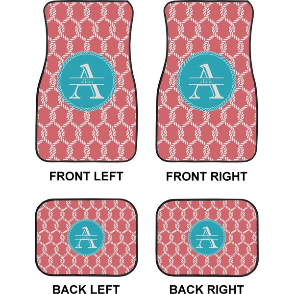 Linked Rope Car Floor Mats Set (2F + 2B)