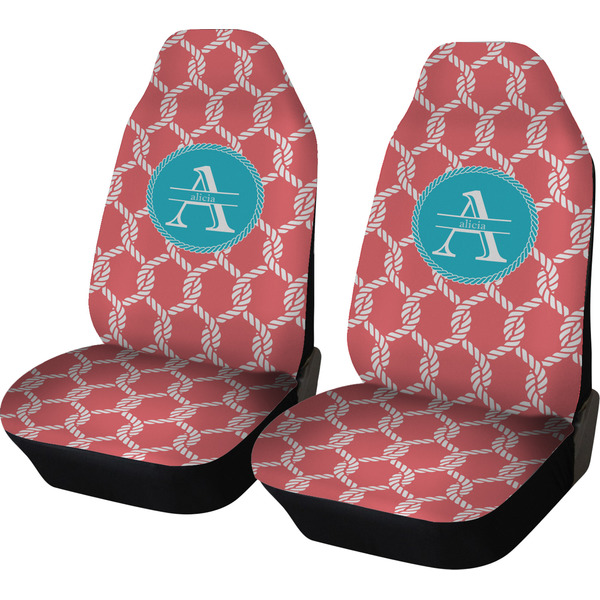 Custom Linked Rope Car Seat Covers (Set of Two) (Personalized)