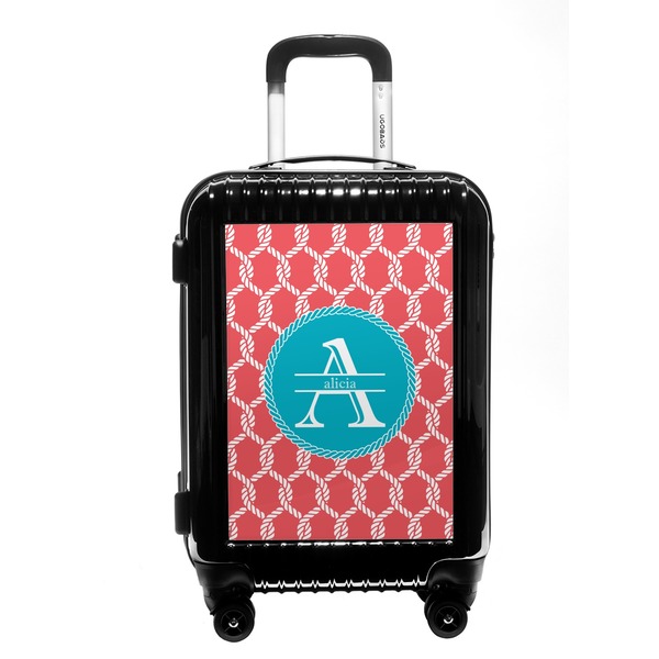 Custom Linked Rope Carry On Hard Shell Suitcase (Personalized)