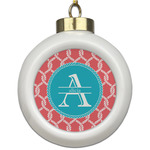 Linked Rope Ceramic Ball Ornament (Personalized)