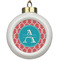 Linked Rope Ceramic Ball Ornament (Personalized)