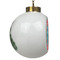 Linked Rope Ceramic Christmas Ornament - Xmas Tree (Side View)