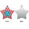 Linked Rope Ceramic Flat Ornament - Star Front & Back (APPROVAL)