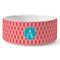 Linked Rope Ceramic Dog Bowl - Large (Personalized)