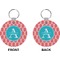 Linked Rope Circle Keychain (Front + Back)