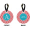 Linked Rope Circle Luggage Tag (Front + Back)