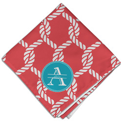 Linked Rope Cloth Dinner Napkin - Single w/ Name and Initial