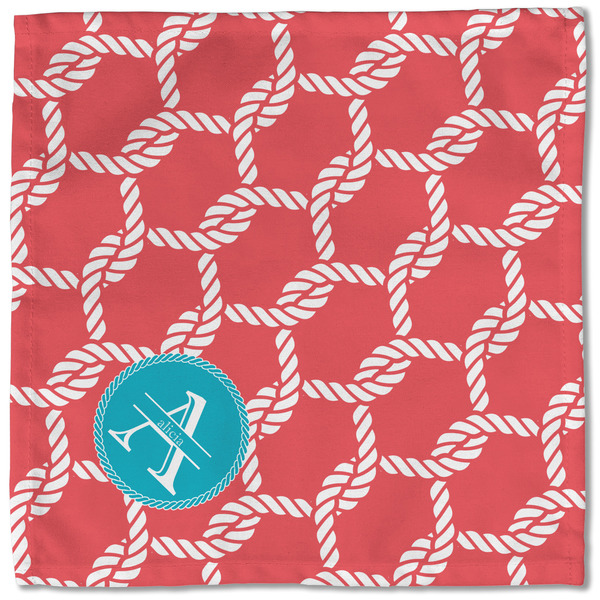 Linked Rope Cloth Napkins - Personalized Lunch (Single Full Open)