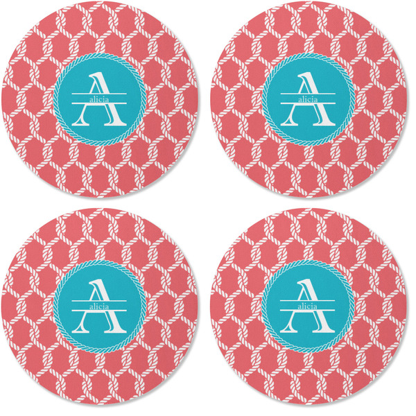 Linked Rope Coaster Round Rubber Back - Apvl