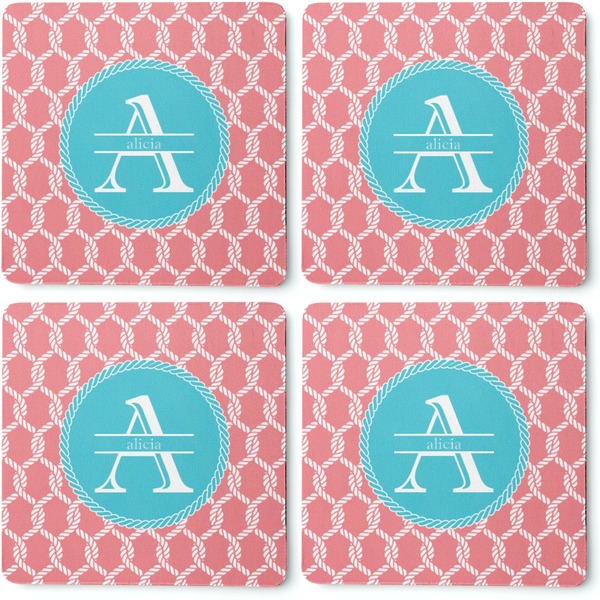 Linked Rope Coaster Rubber Back - Apvl