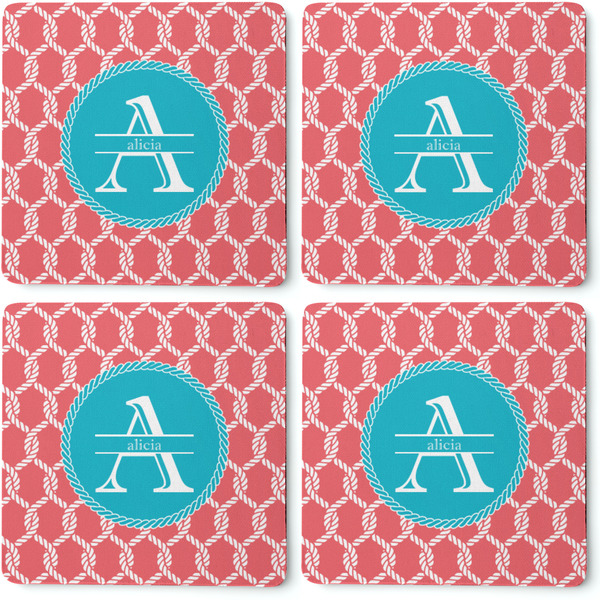 Linked Rope Coaster Rubber Back - Apvl