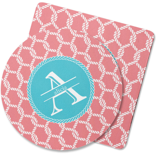 Custom Linked Rope Rubber Backed Coaster (Personalized)