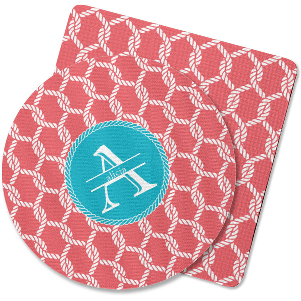 Custom Linked Rope Rubber Backed Coaster (Personalized)