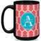 Linked Rope 15 Oz Coffee Mug - Black (Personalized)