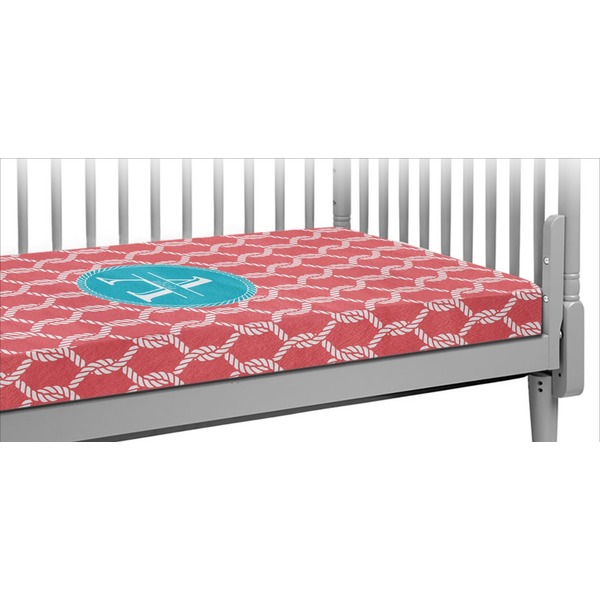 Custom Linked Rope Crib Fitted Sheet (Personalized)