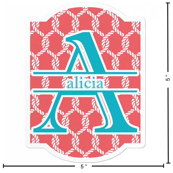 Linked Rope Custom Shape Iron On Patches - L - APPROVAL