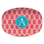 Linked Rope Plastic Platter - Microwave & Oven Safe Composite Polymer (Personalized)