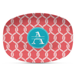 Linked Rope Plastic Platter - Microwave & Oven Safe Composite Polymer (Personalized)