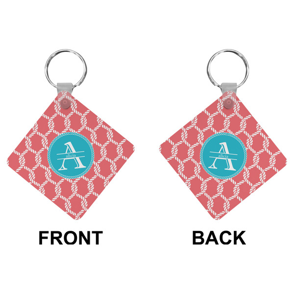 Linked Rope Diamond Keychain (Front + Back)