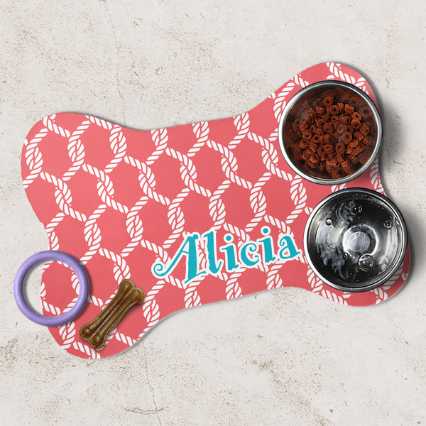 Linked Rope Dog Bone Shaped Mat Lifestyle