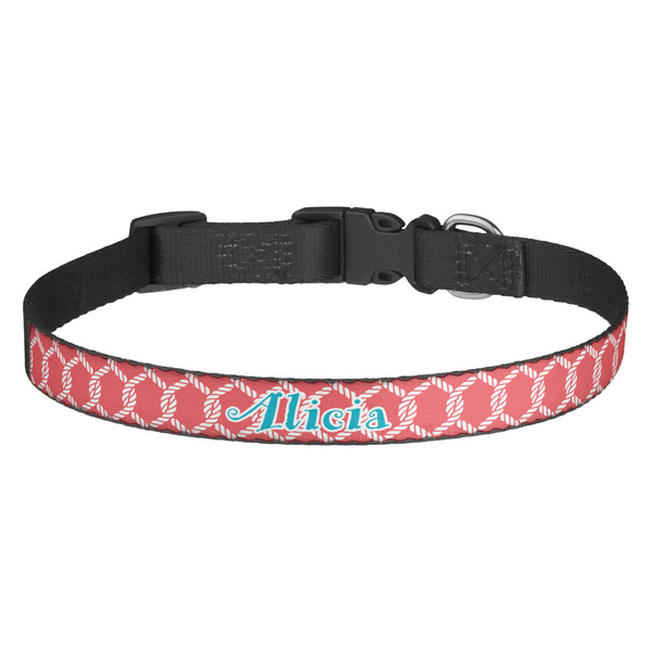 Custom Linked Rope Dog Collar (Personalized)