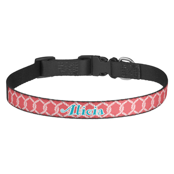 Custom Linked Rope Dog Collar (Personalized)