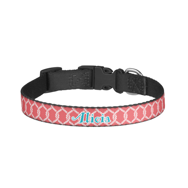 Custom Linked Rope Dog Collar - Small (Personalized)