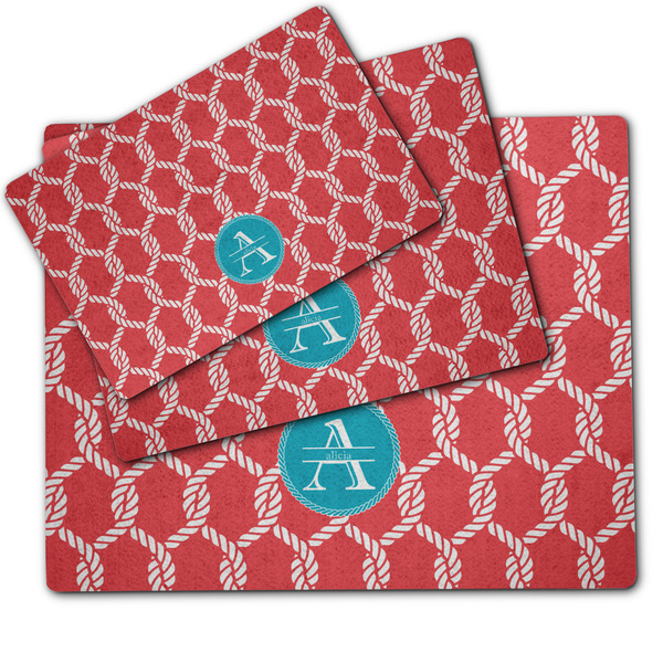 Linked Rope Dog Food Mat - MAIN (sm, med, lrg)