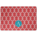 Linked Rope Dog Food Mat w/ Name and Initial